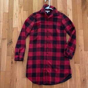 BB Dakota Buffalo Plaid Tunic Dress